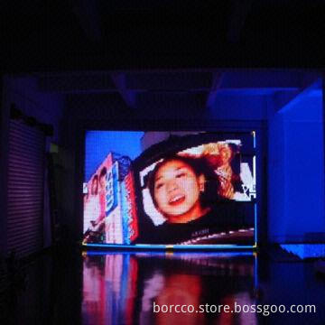 LED curtain screen display, full color transparent, 18.75mm with protection level of IP65